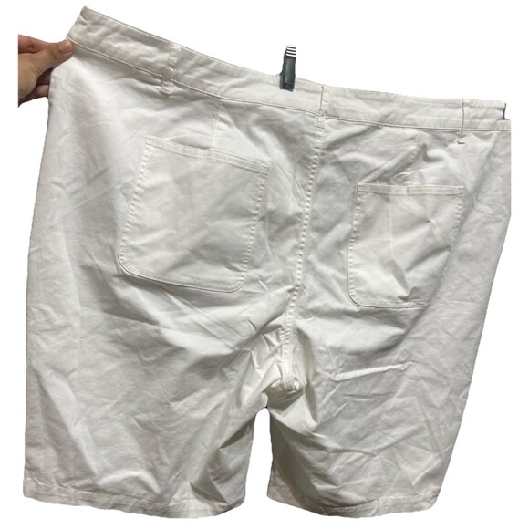 Denim & Co White Plus Size Bermuda Shorts Size 24W - Picture 3 of 8